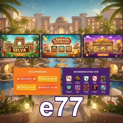 Tela de login oficial e77 com proteção no celular