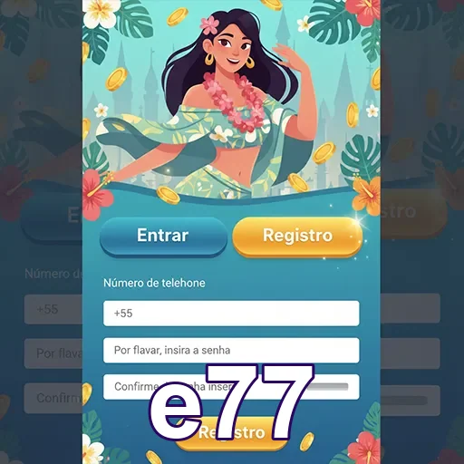 Celular com login seguro no e77 e conexão confiável