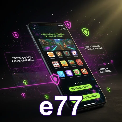 Tela de login ágil no celular da plataforma e77