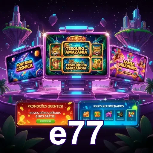 Fale em PT-BR sobre promoções e bônus no e77